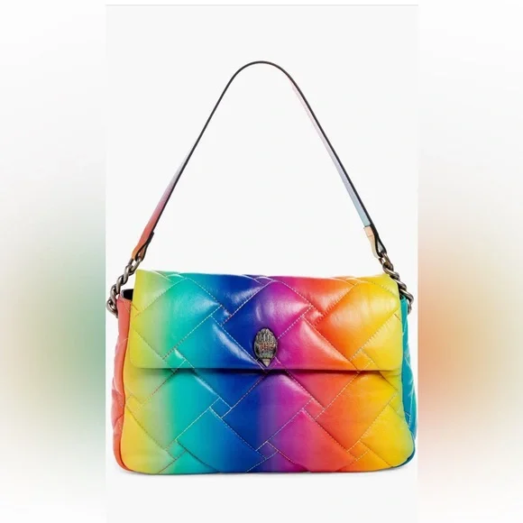 💜💙HOST PICK 💛🩵 Kirk Geiger London large Kensington ombre leather bag - Picture 1 of 11